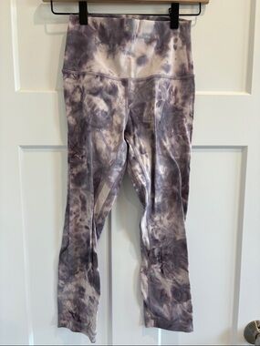 lululemon athletica Lavender Gray Tie-Dye High-Rise Leggings